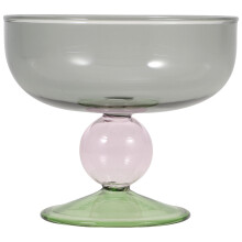 2St Elegant Voetglas Voor Ijs, Pudding En Veelzijdig Gebruik
