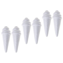 18Pièces Modèles Glace En Mousse Blanche DIY Créatifs Pour Loisirs