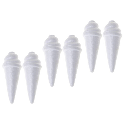 18Pièces Modèles Glace En Mousse Blanche DIY Créatifs Pour Loisirs