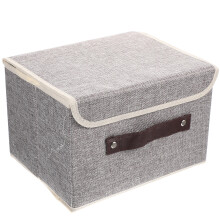 3Pcs Grey Foldable Wardrobe Storage Box Clothes and Sundries Organizer