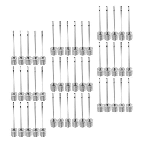 300Stk Robuste Basketball Pumpnadeln Mit Luftfüllung Silber