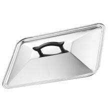 3Stk Küchen Topfdeckel Edelstahltopfdeckel Spritzschutz Silber