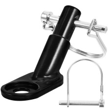 1Ensemble Raccord Attelage Noir En Fer Pour Remorque De Vélo Robuste
