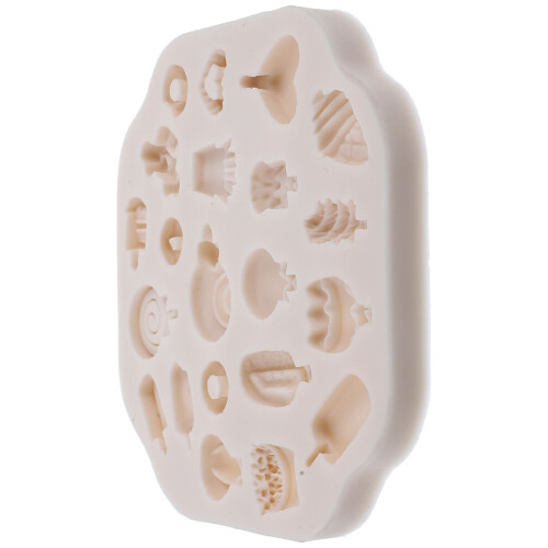 5Pièces Moules Créatifs Silicone Gris Pour Artisanat DIY