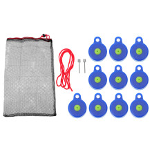 20St Blauwe ABS Bottle Caps Set Voor Outdoor Training En Spelletjes