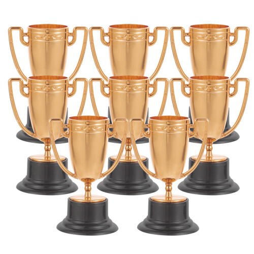 16Pièces Trophées Mini Dorés Pour Cadeaux D’équipe Décorations