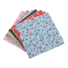 100Pcs 10x10cm Square Floral Cotton Fabric Patchwork Cloth For DIY Sewing