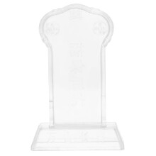 4Stk Plastik Gedenktafel Transparent Für Grab Und Halloween Feier