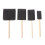 12Pièces Ensemble Éponges Carrées Manche Bois Outils Créatifs DIY 1
