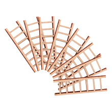 16Pièces Mini Escalier Bois Beige Mobilier Miniature Jardin