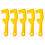 20Pcs Sturdy Yellow Plastic Paint Tool for Various Buckets 1