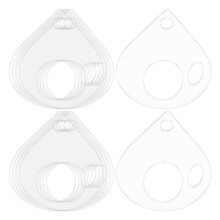 40Pcs Acrylic Thread Drops Floss Organizer with Winding Pattern Design