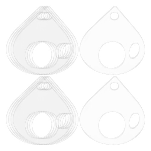 40Pcs Acrylic Thread Drops Floss Organizer with Winding Pattern Design