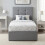 Homcom HOMCOM Upholstered Ottoman Bed, 3ft Single Storage Bed Frame, Grey 1