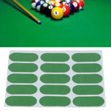 15 piezas de pegatinas de parche para billar, con respaldo adhesivo profesional
