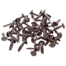 200Pièces Brads En Métal Marron Pour DIY Bricolage Scrapbooking