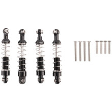 4 Pcs Metal  Damper for WPL C14 C24 C34 MN D90 D91 D96 D99 D99S MN90 MN99S RC Car Upgrade Parts,Black