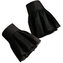 2Paires Manchettes Décoratives Poignets En Chiffon Pour Soirée