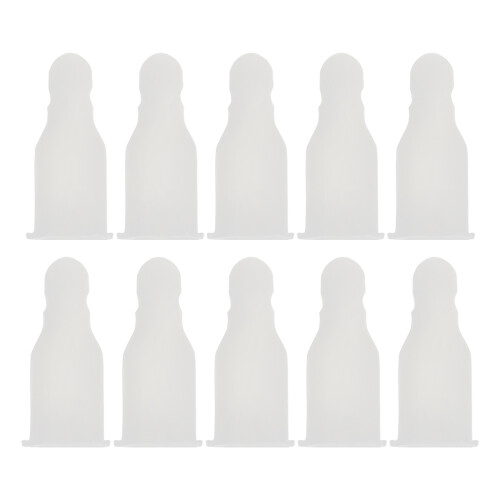 20St Kralen Beige, Plastic Eindstukken Voor 's