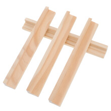 12Pièces Porte- Bois Beige Légers Pour Affichage Et Rangement