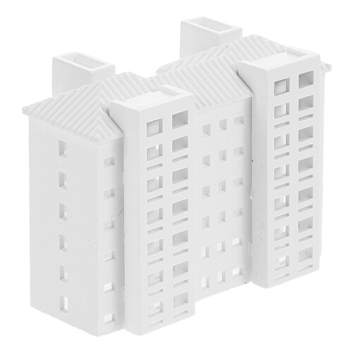 2Pcs White Plastic Sand Table Models for Urban Landscape and Education