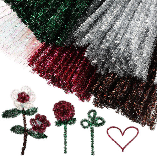1500Pcs Twist Stick Craft Supplies Multi-Color Metallic String
