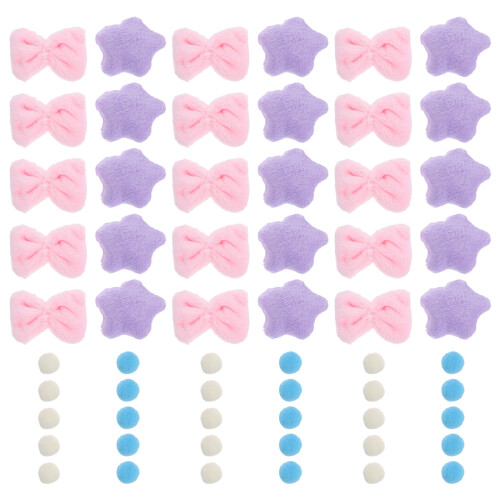 3Sets Plush Door Panel Curtains Multi Color DIY Kids Room Separator