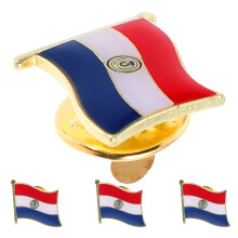 8Stk Nationalflagge Pins, Strapazierfähige Eisenbrosche Bunt