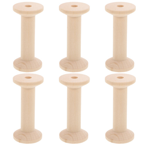 12Pièces Vides En Bois Beige Pour Broderie De Fil