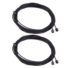 16Pcs Durable Bike Gear & Brake Cable Black Steel for Bikes