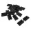 20Pcs Black Agility Pole Buckle Clips for Soccer Training Durable ABS 1