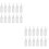 24Pcs White Plastic Needle Tip Applicator Bottles for Glue Dispensing 6
