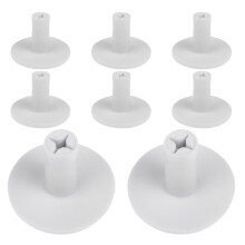 16Stk Weiße Golf Tees, Stabile Tpr Halter Für Driving Range