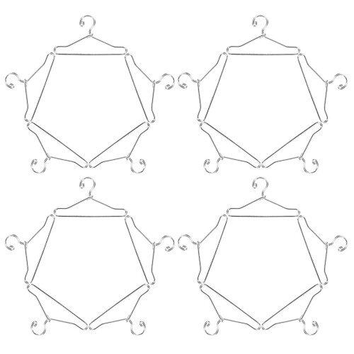 40Pièces Cintres Mini Métal Argent Accessoires Pour Garde-Robe