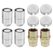 30Stk Metal Radschrauben Mit Diebstahlschutz Kegel Sitz Universal Auto