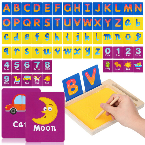 3Ensembles Plateau De Sable Bois Multi Pour Et Dessin Enfant