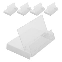 20St Plastic Cassette Tape Houder Wit Transparant Vintage Stijl Huis