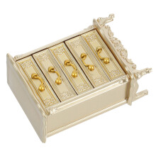 2Pièces Cabinet Miniature Kaki Décor Maison De