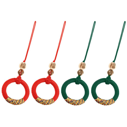 8Pcs Creative Phone Rope Nylon Material Mobile Phone Pendant Decor