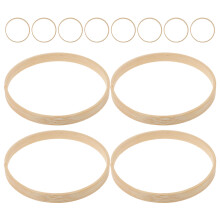 48Pcs Bamboo DIY Craft Rings for Wind Chimes Weddings & Macrame