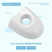 Car Door Lock Cover with Key Hole for Juke & Micra Drivers 806441KK0D Car Accessories White