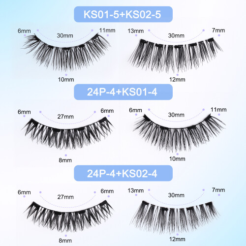 5D Magnetische Wimpern, 2er-Pack   Modell 2 1