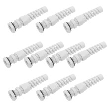 40Pcs White Nylon Cable Connector Cord Grip Waterproof for Home