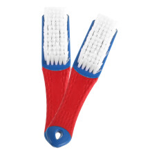 10Pcs Sky-Blue Shoe Care Brushes Plastic Nano Fiber for Home Use