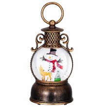 3Pcs Rechargeable Christmas Snow Globe Lantern Musical Home Decor