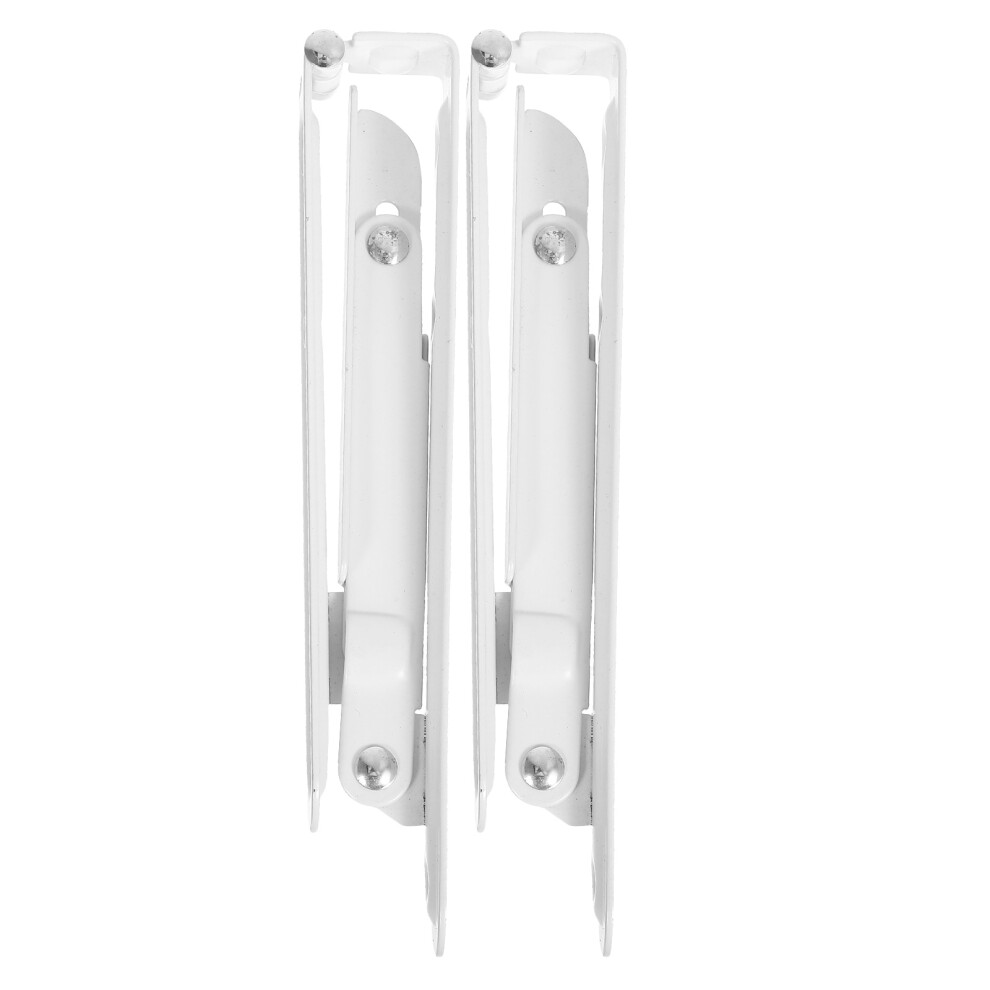 8Pcs Metal Triangle Corner Brackets White For Kitchen Shelf Support 3643339741168