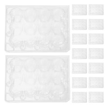 140St Stapelbare Plastic Kwartel Ei Trays Transparant Schokbestendig