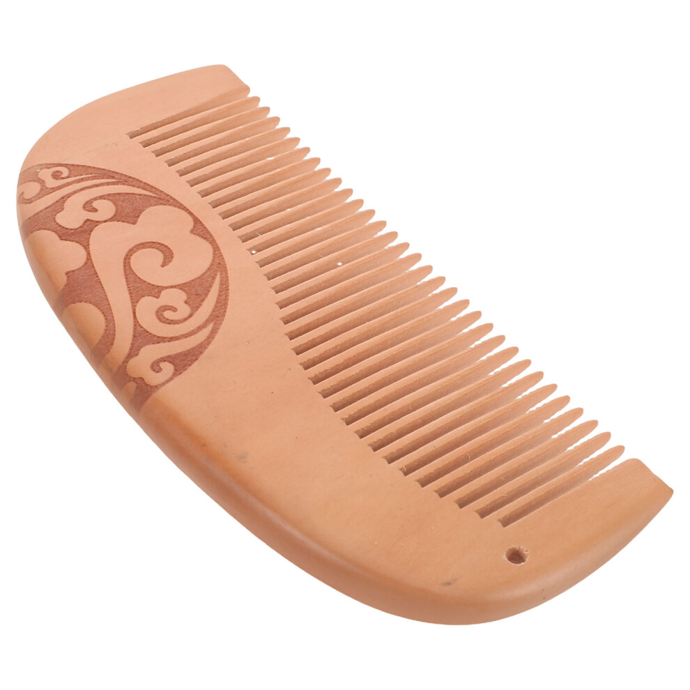 Artibetter Unisex Brown 4Pcs Light Wooden Fine Tooth Hair Comb Anti-Static Styling Tool