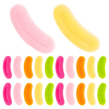 400Pcs Cute Plush Doll Mouthpieces DIY Craft Supplies Assorted Colors