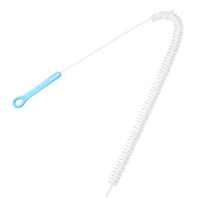 2Stk Flexibler Haarentferner Abflussbürste ABS Blau Für Bad
